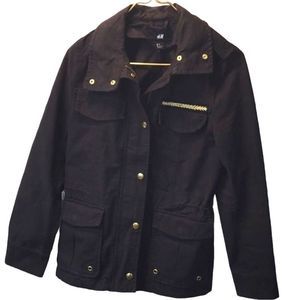 Military Look Waist Coat Black H&M SZ. 6